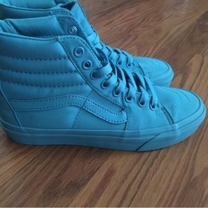 Turquoise blue vans